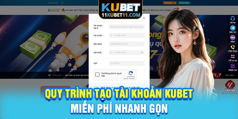 Quy trình tạo tài khoản Kubet miễn phí nhanh gọn